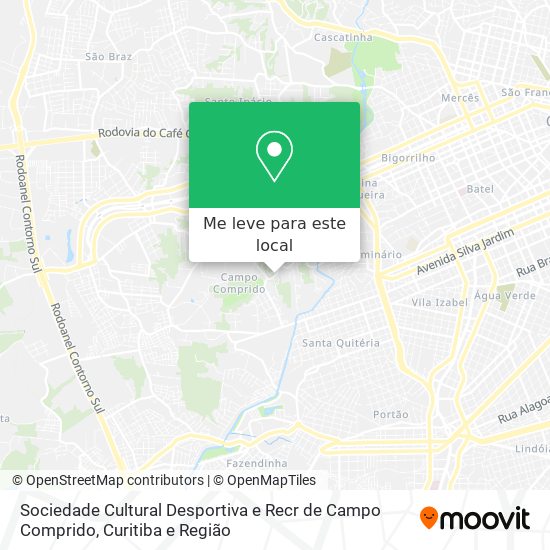 Sociedade Cultural Desportiva e Recr de Campo Comprido mapa
