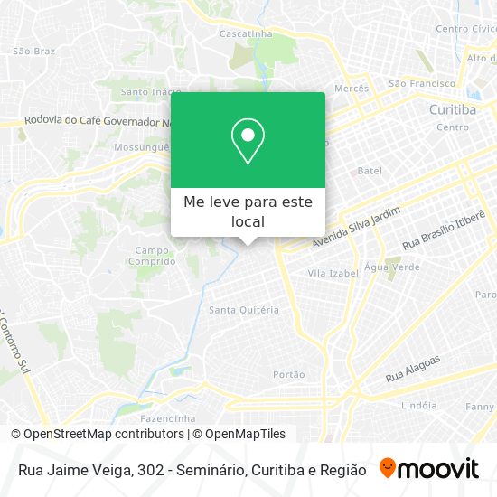 Rua Jaime Veiga, 302 - Seminário mapa