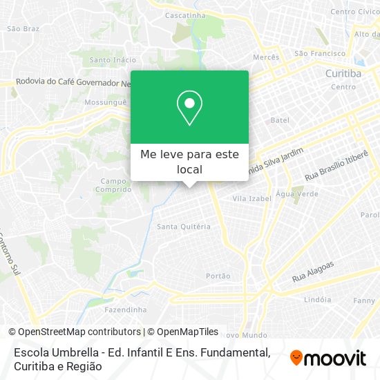 Escola Umbrella - Ed. Infantil E Ens. Fundamental mapa