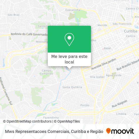 Mws Representacoes Comerciais mapa