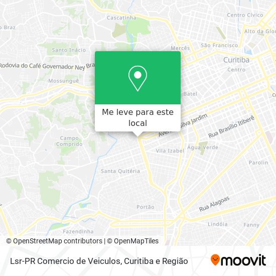 Lsr-PR Comercio de Veiculos mapa