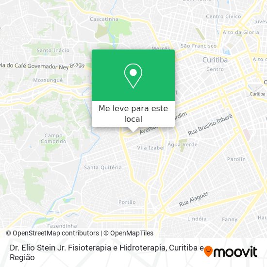 Dr. Elio Stein Jr. Fisioterapia e Hidroterapia mapa