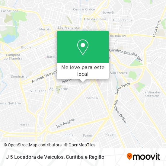 J 5 Locadora de Veiculos mapa
