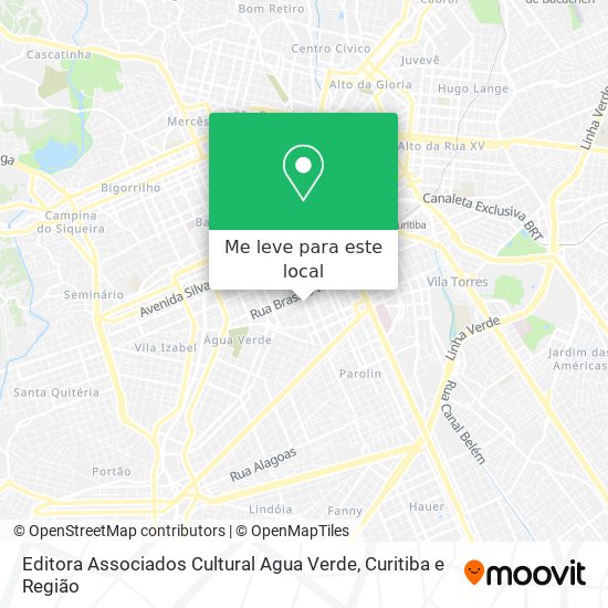 Editora Associados Cultural Agua Verde mapa