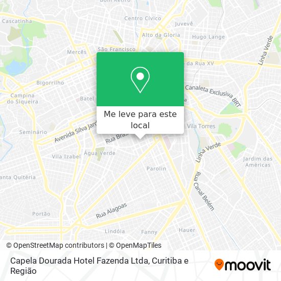 Capela Dourada Hotel Fazenda Ltda mapa