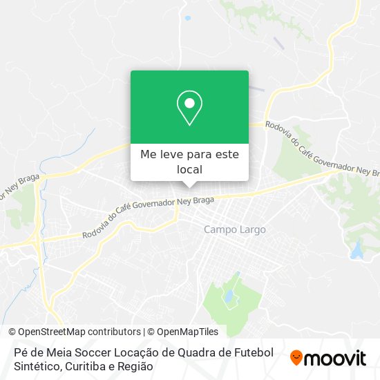 Pé de Meia Soccer Locação de Quadra de Futebol Sintético mapa