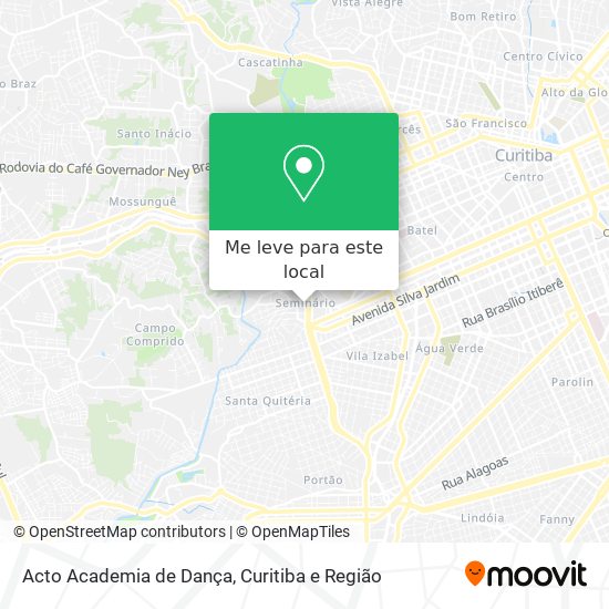 Acto Academia de Dança mapa