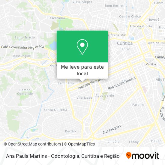 Ana Paula Martins - Odontologia mapa
