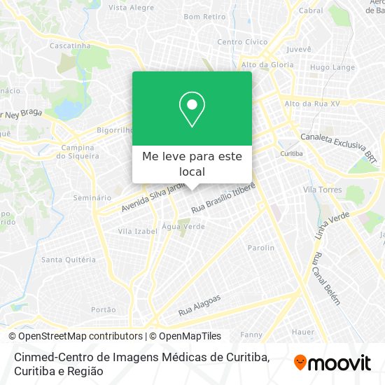 Cinmed-Centro de Imagens Médicas de Curitiba mapa