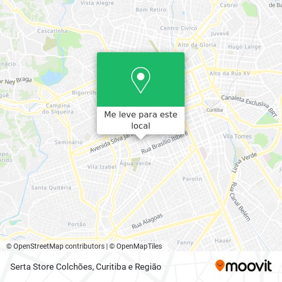 Serta Store Colchões mapa