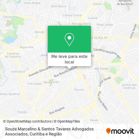 Souza Marcelino & Santos Tavares Advogados Associados mapa