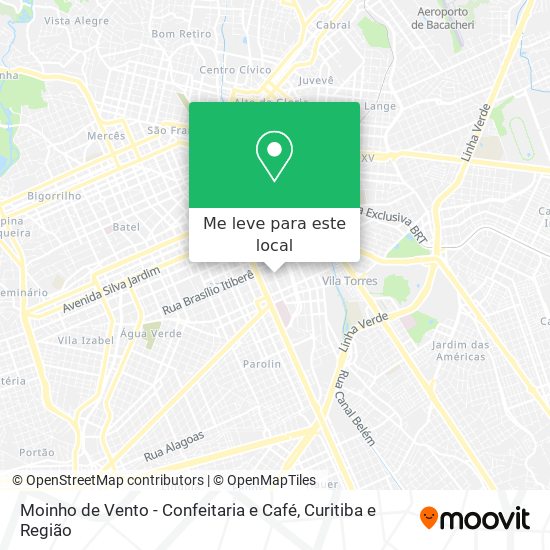 Moinho de Vento - Confeitaria e Café mapa