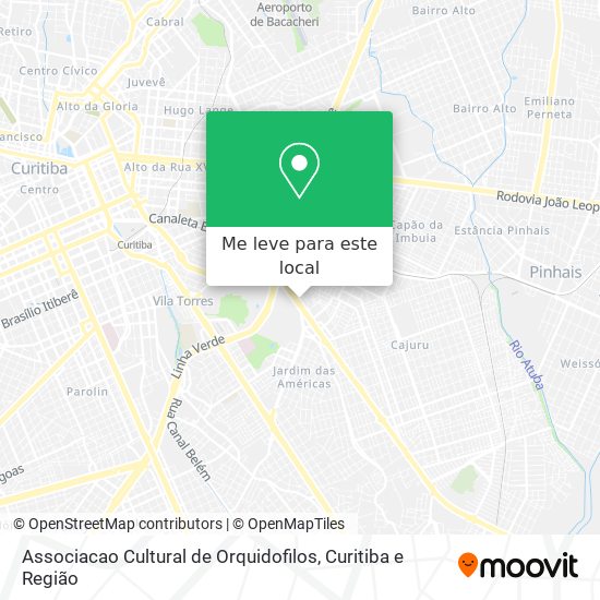 Associacao Cultural de Orquidofilos mapa