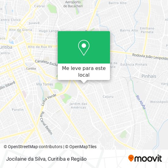 Jocilaine da Silva mapa