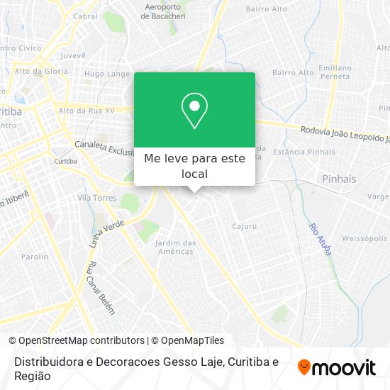 Distribuidora e Decoracoes Gesso Laje mapa
