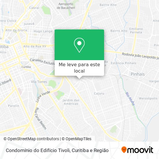 Condomínio do Edifício Tivoli mapa