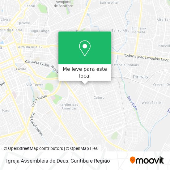 Igreja Assembléia de Deus mapa