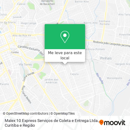 Malex 10 Express Serviços de Coleta e Entrega Ltda. mapa