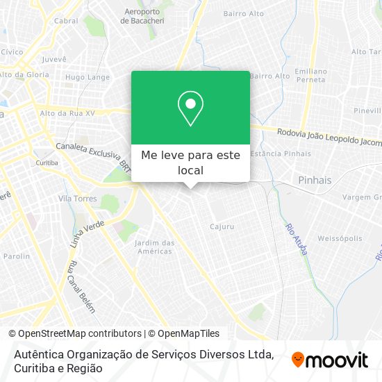 Autêntica Organização de Serviços Diversos Ltda mapa