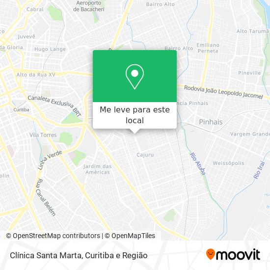 Clínica Santa Marta mapa
