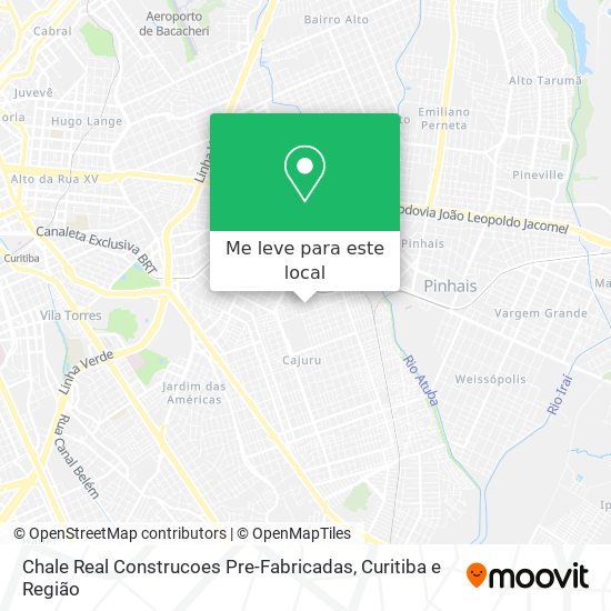 Chale Real Construcoes Pre-Fabricadas mapa