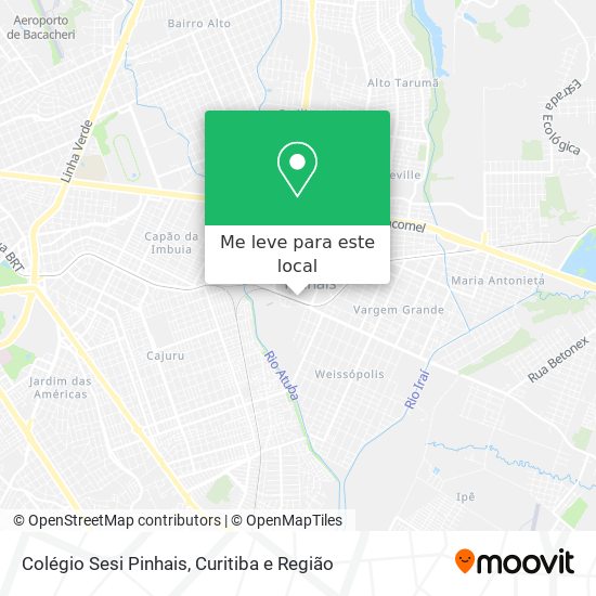 Colégio Sesi Pinhais mapa