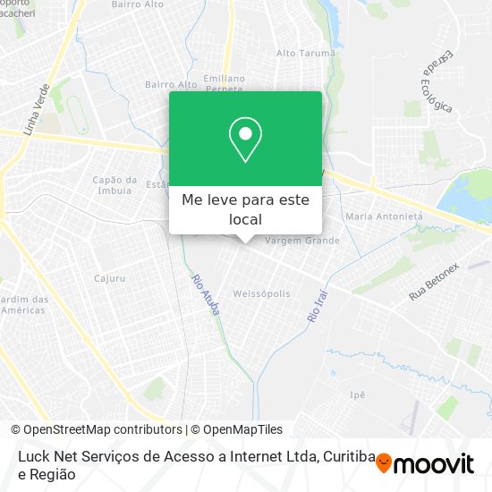 Luck Net Serviços de Acesso a Internet Ltda mapa