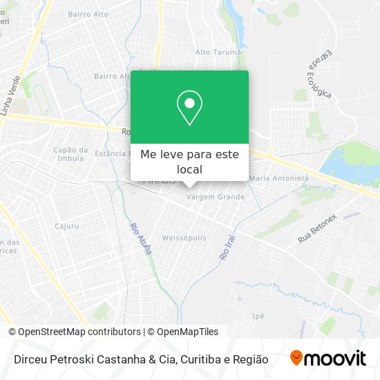 Dirceu Petroski Castanha & Cia mapa