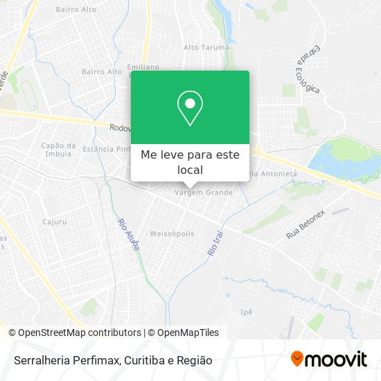Serralheria Perfimax mapa