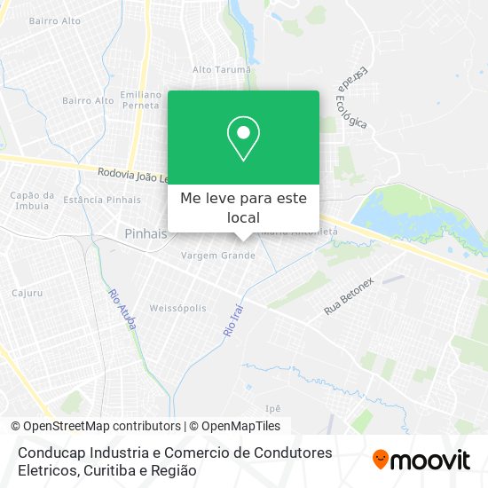 Conducap Industria e Comercio de Condutores Eletricos mapa