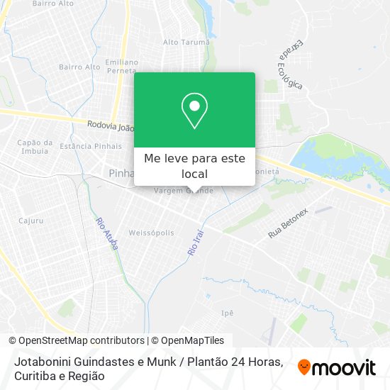 Jotabonini Guindastes e Munk / Plantão 24 Horas mapa