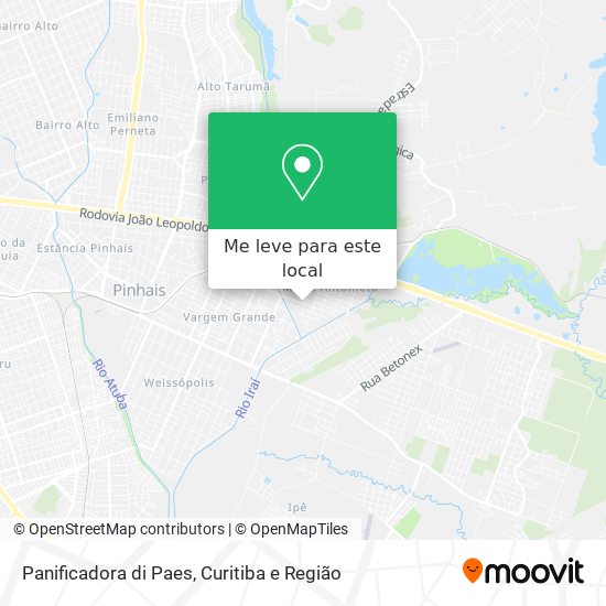Panificadora di Paes mapa