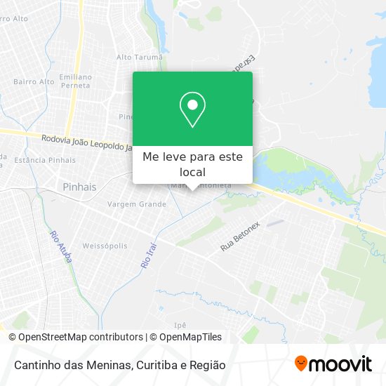Cantinho das Meninas mapa