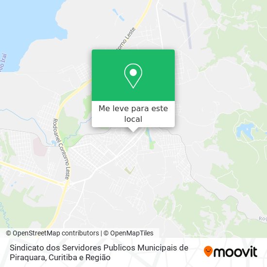 Sindicato dos Servidores Publicos Municipais de Piraquara mapa