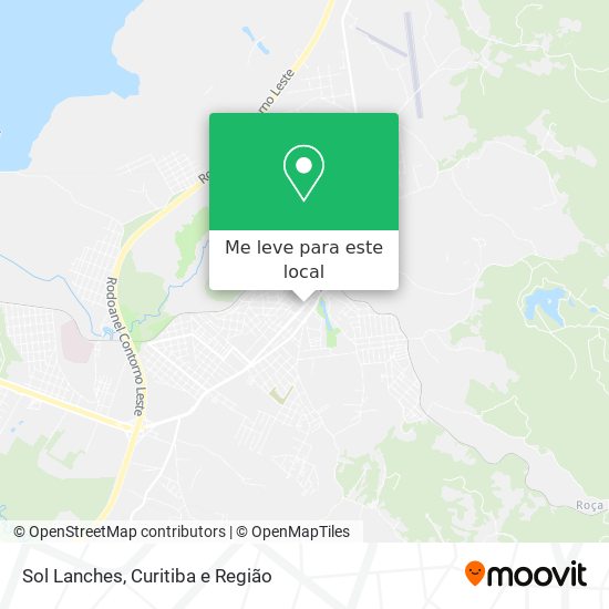 Sol Lanches mapa