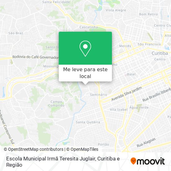 Escola Municipal Irmã Teresita Juglair mapa