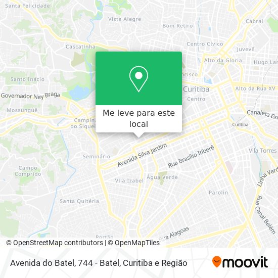 Avenida do Batel, 744 - Batel mapa