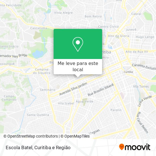 Escola Batel mapa