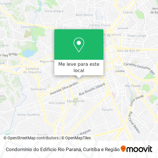 Condomínio do Edifício Rio Paraná mapa