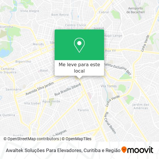 Awaltek Soluções Para Elevadores mapa