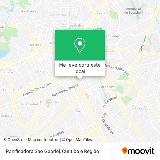 Panificadora Sao Gabriel mapa