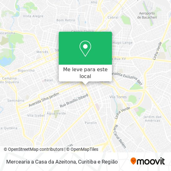 Mercearia a Casa da Azeitona mapa