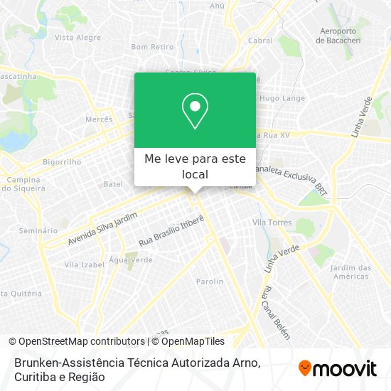 Brunken-Assistência Técnica Autorizada Arno mapa