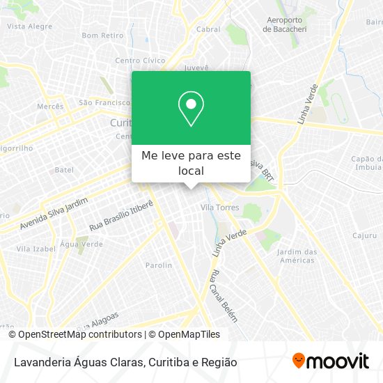 Lavanderia Águas Claras mapa