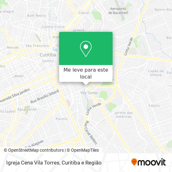 Igreja Cena Vila Torres mapa