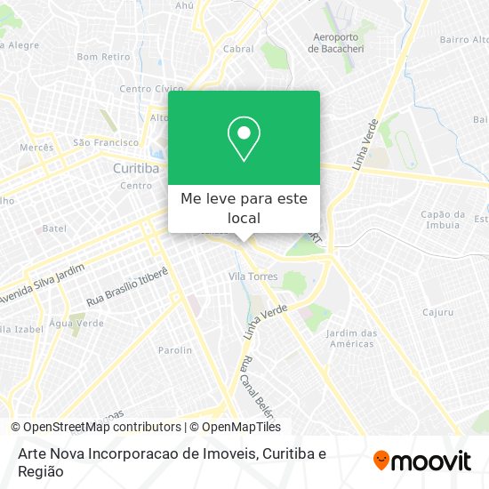 Arte Nova Incorporacao de Imoveis mapa