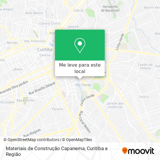 Materiais de Construção Capanema mapa