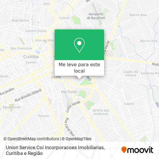 Union Service.Coi Incorporacoes Imobiliarias mapa