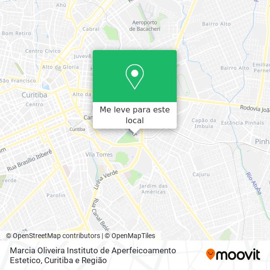 Marcia Oliveira Instituto de Aperfeicoamento Estetico mapa