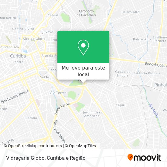 Vidraçaria Globo mapa
